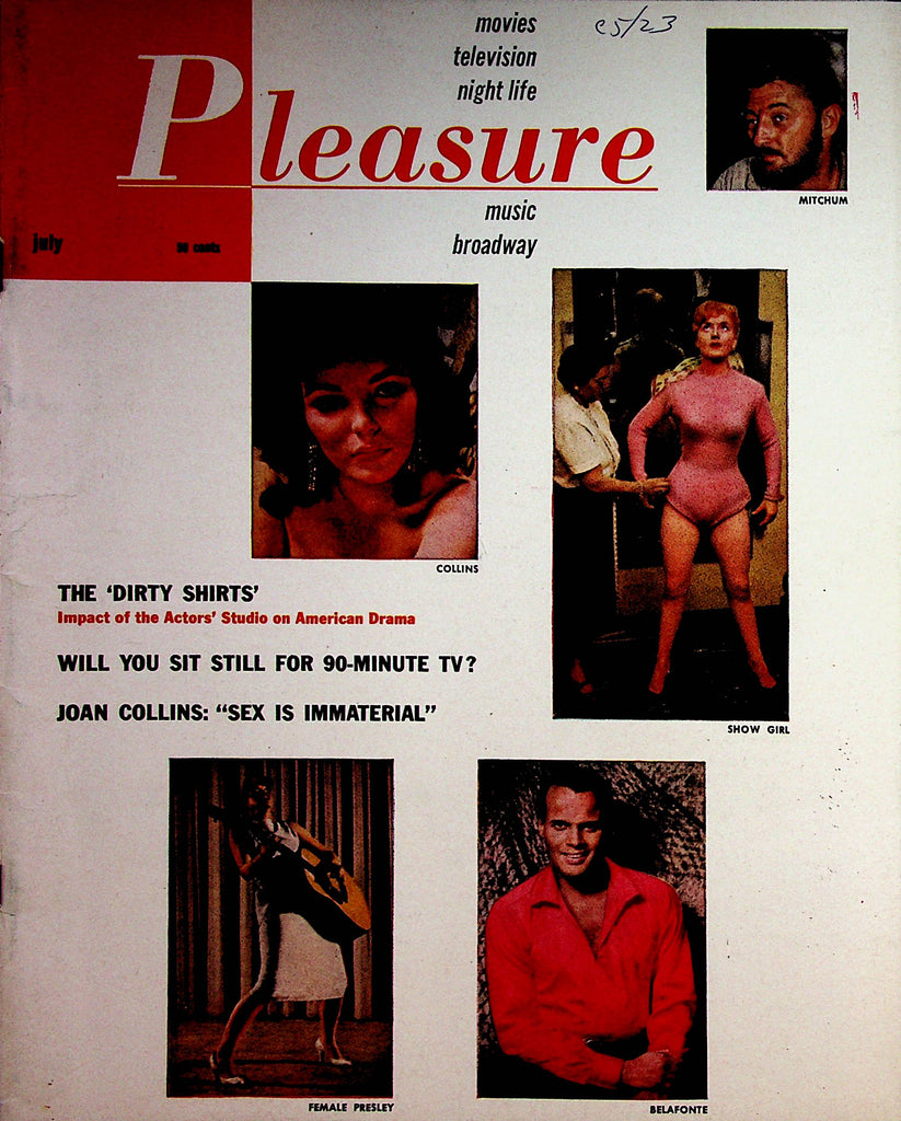 Pleasure Magazine  Joan Collins/ Belafonte  July 1957    091722lm-p