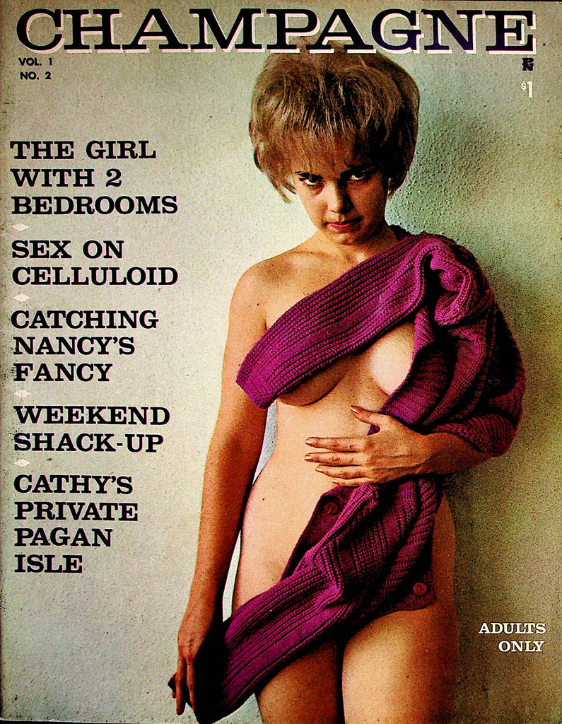 Champagne Busty Vintage Magazine  Lila Rae  vol.1 #2 1962    070122lm-p