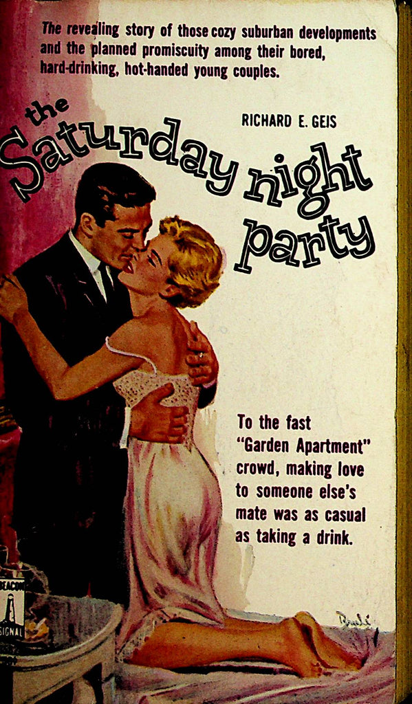 The Saturday Night Party Adult Novel by Richard E. Geis 1963 Beacon Book  110121lm-dm