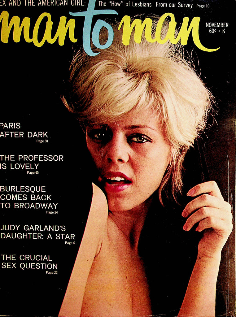 Man To Man Vintage Magazine  Centerfold Girl Sophie  November 1960      070122lm-p2