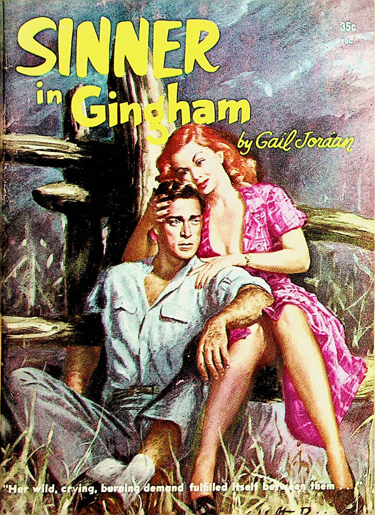 Sinner In Gingham Novel by Gail Joraian   1950's   080322lm-p2
