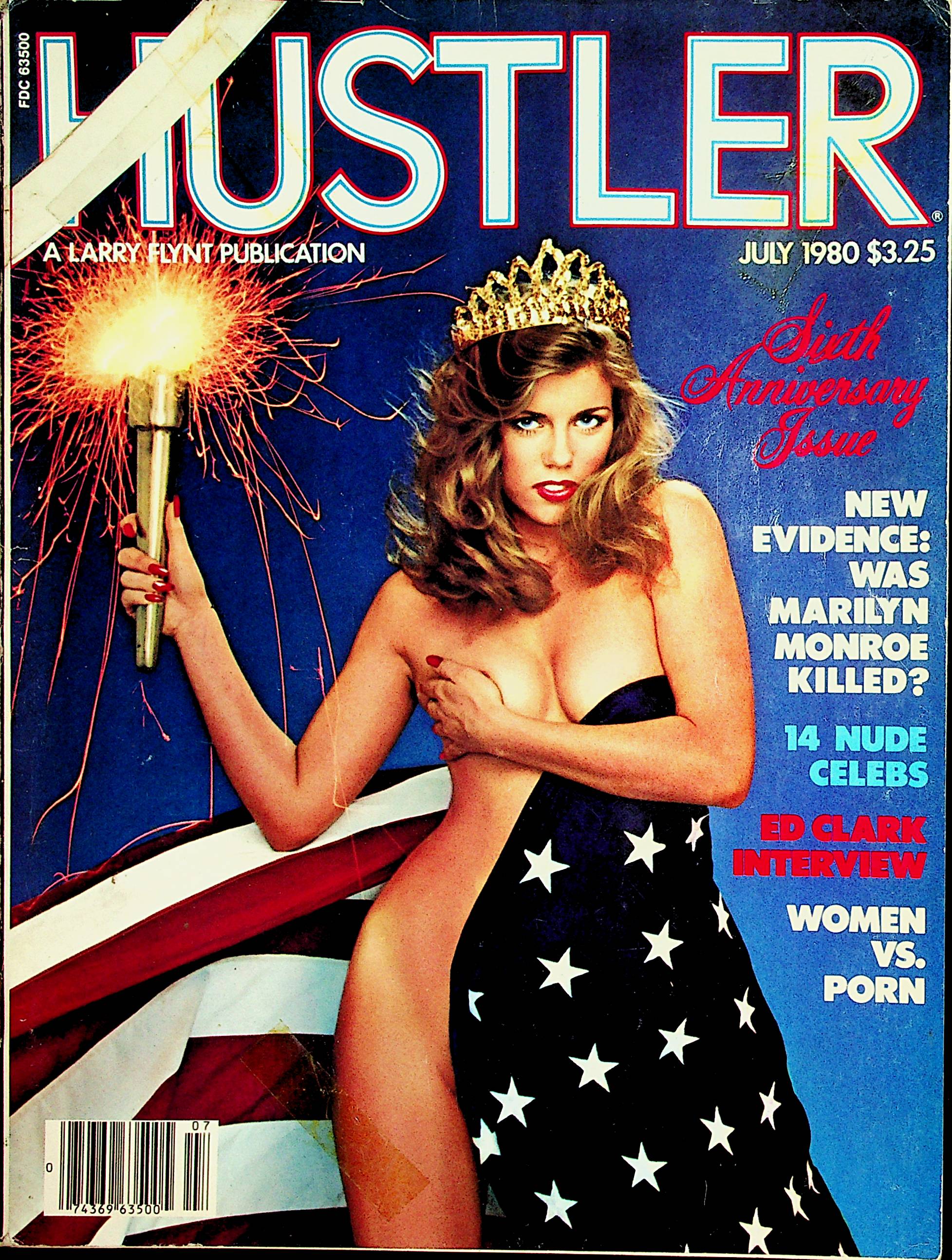 80s Magazine Ads - Hustler Magazine Centerfold Girl Cissy July 1980 6th Anniversary 01112 â€“ Mr- Magazine