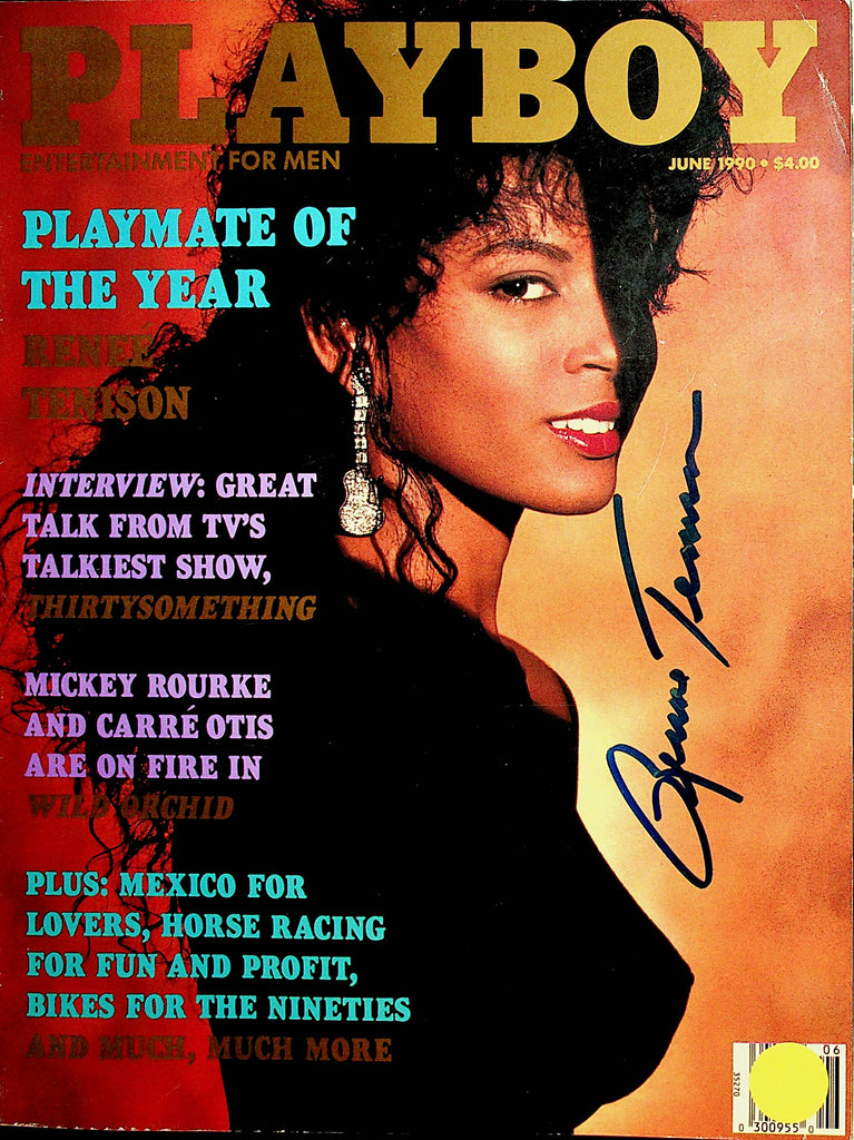 Autographed Playboy Magazine  Rennee Tenison   w/COA  June 1990  122721lm-dm