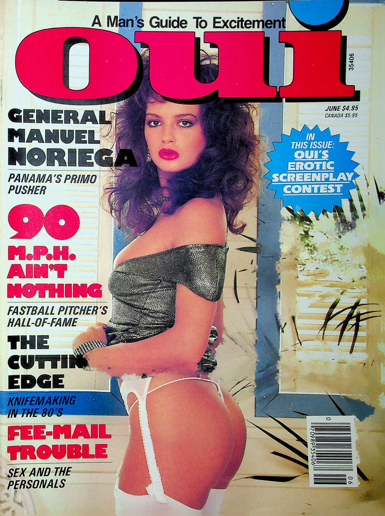 OUI Magazine Manuel Noriega & Stephanie's Scrapbook June 1988 012723RP