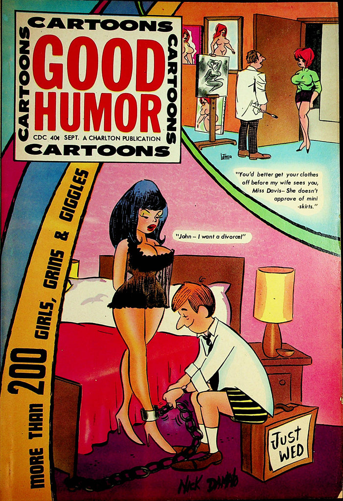 Good Humor Cartoons Vintage Magazine  200 Girls, Grins & Giggles  #41  September 1971      100421lm-dm