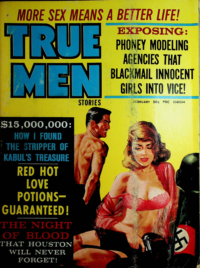 True Men  Vintage Magazine  Red Hot Love Potions  February 1972   112121lm-mp