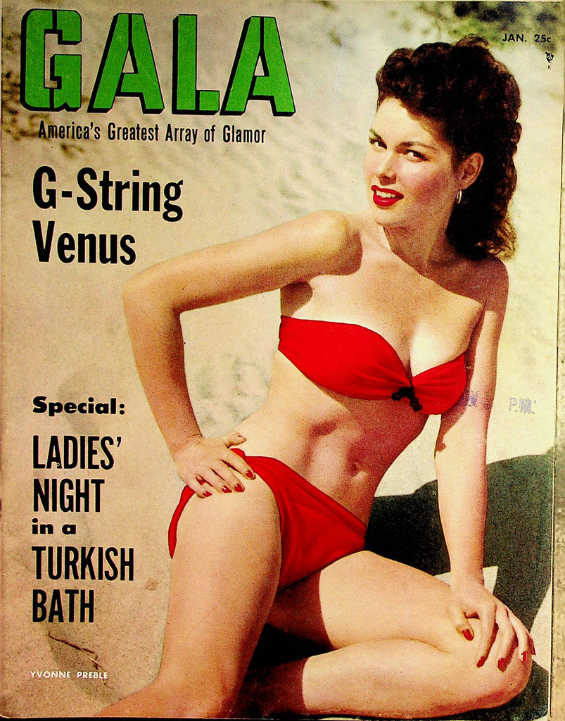 Gala Vintage Magazine  Covergirl Yvonne Preble  January 1956    091222lm-p