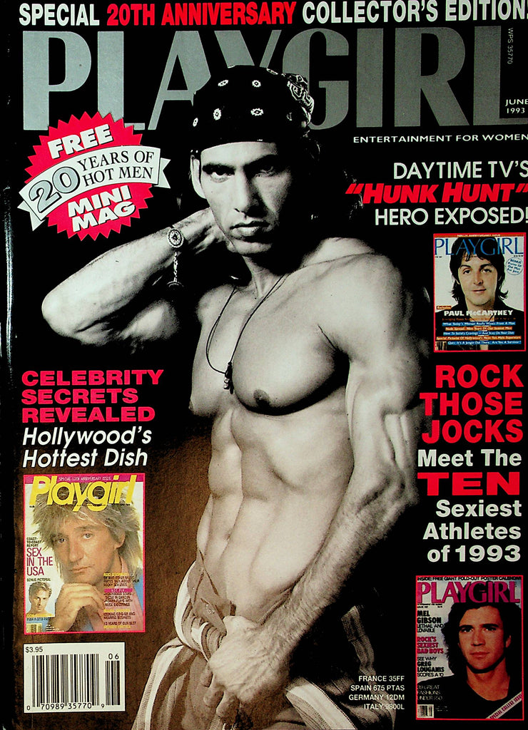 Playgirl Magazine  20th Anniversary Collector Edition w/ Mini Mag  June 1993    100121lm-dm