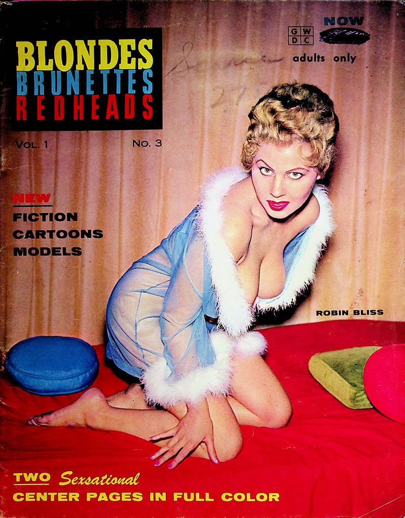 Blondes Brunettes Redheads Busty Magazine   Covergirl Robin Bliss  vol.1 #3      071422lm-p