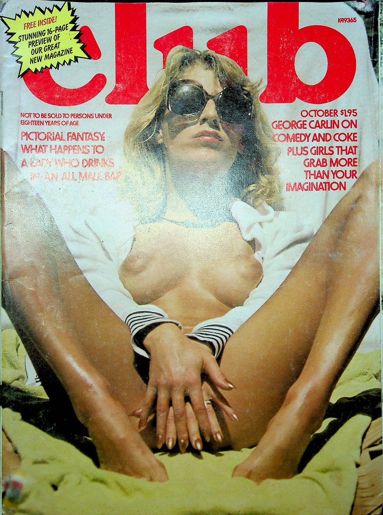 Club Magazine Dawn & Letty & George Carlin October 1976 120722RP