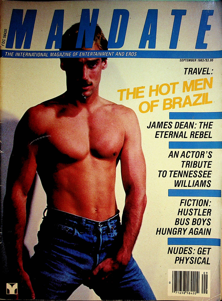 Mandate Gay Magazine   The Hot Men Of Brazile  / James Dean Eternal Rebel  September 1983     080422lm-p2