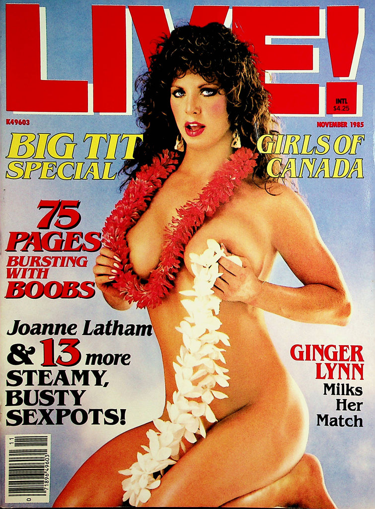 Live! Magazine  Christy Canyon, Joanne Latham , Ginger Lynn  November 1985     122321lm-dm