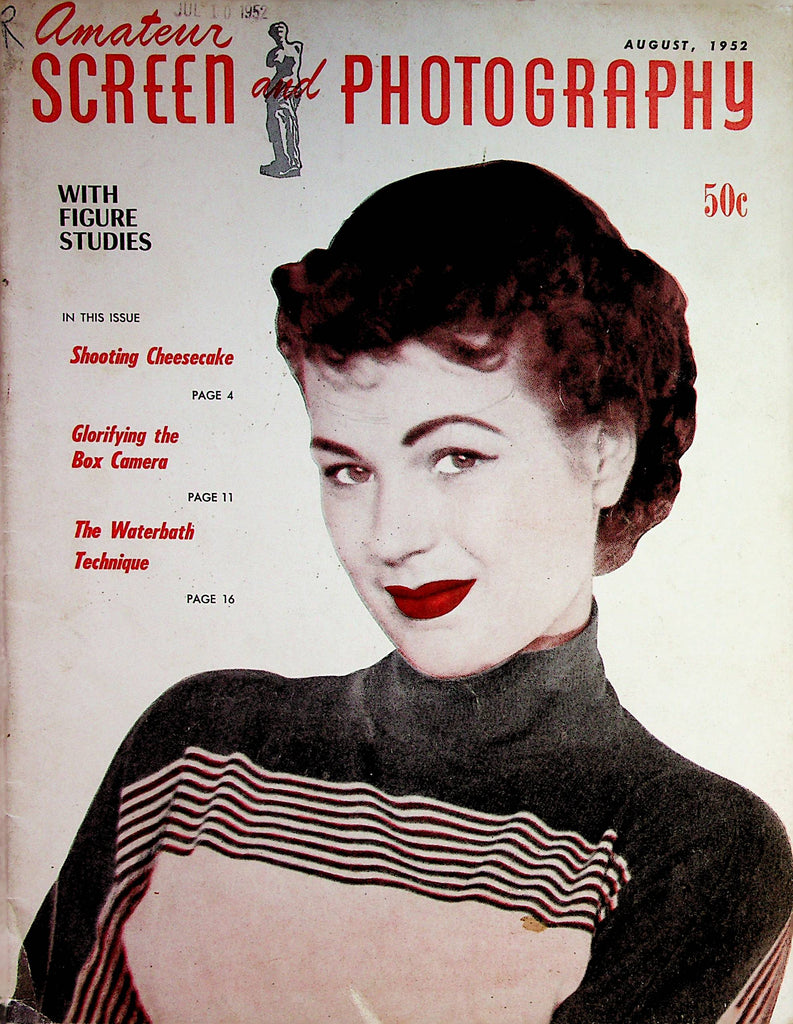 Amateur Screen And Photography With Figure Studies Magazine  August 1952  062822lm-p