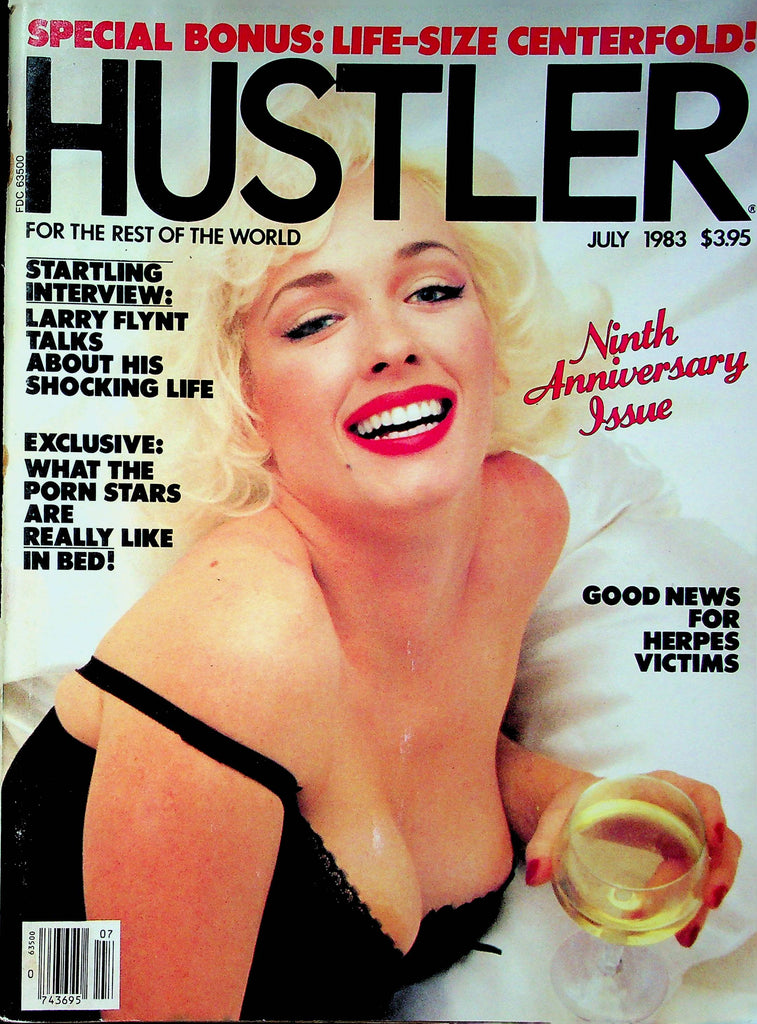 Hustler Magazine 9th Anniversary Issue & Larry Flynt Interview July 1983 013023RP