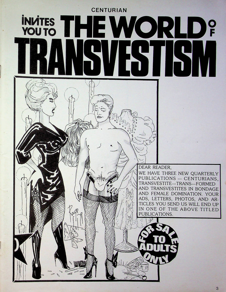 Centurion The World Of Transvestism good reading copy 021323RP