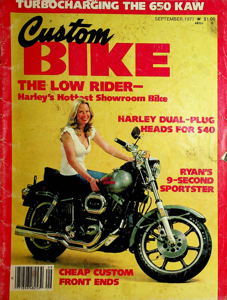 Custom Bike Magazine The Low Rider-Harley's Hottest Showroom Bike  September 1977      112021lm-dm