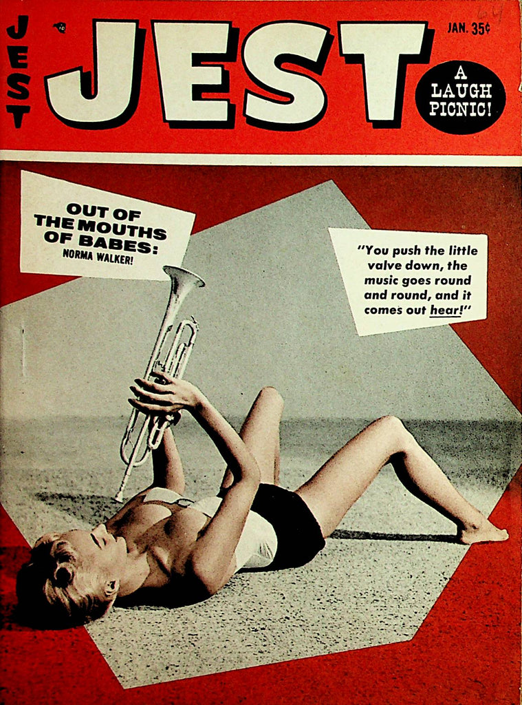 Jest Vintage Digest  Greta Thyssen / Women and Cartoons! January 1964   110221lm-dm