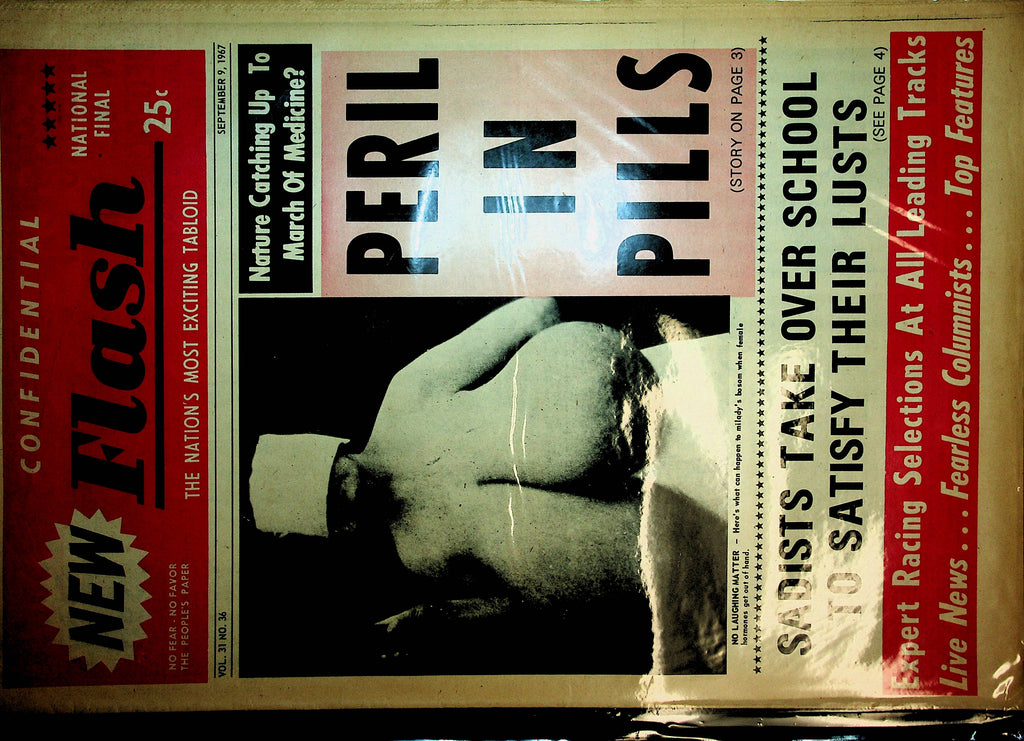 Confidential Flash Newspaper  Female Hormones Get Out Of Hand  September 9, 1967  100720lm-amsh