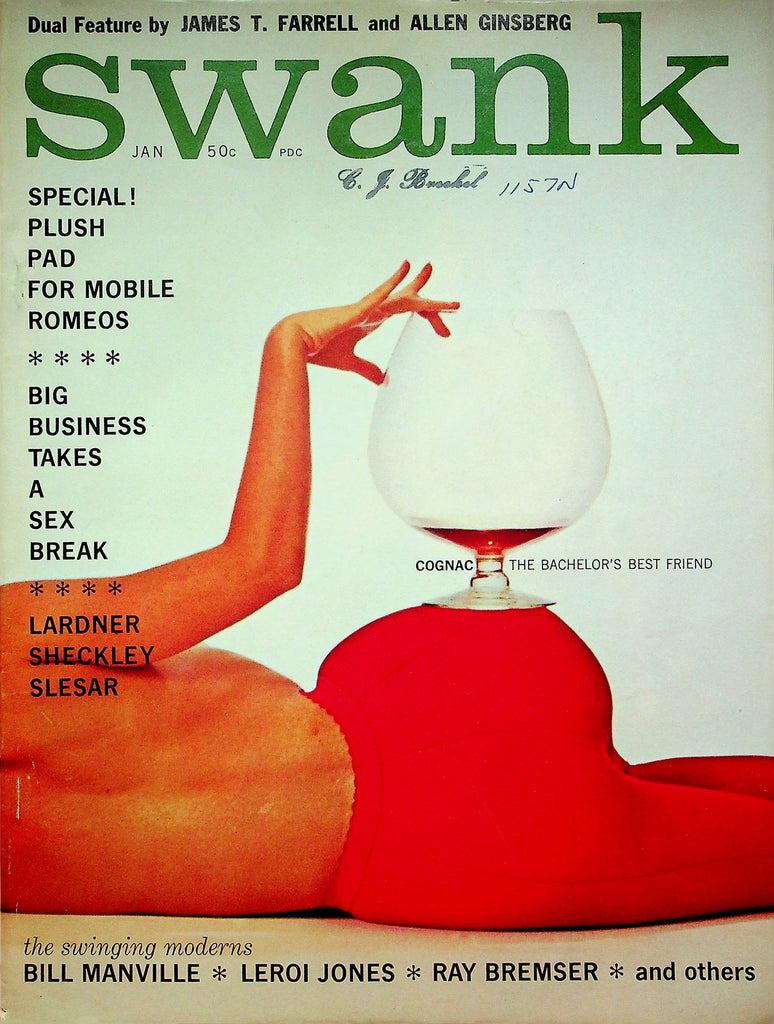 Swank Magazine Bill Manville Leroi Jones Jerry Yulsman January 1961 061022RP
