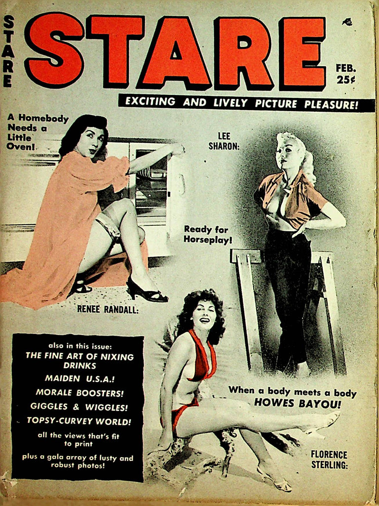 Stare Vintage Digest  Cartoons & Gals /  Lee Sharon  February 1956   Humorama   032322lm-p