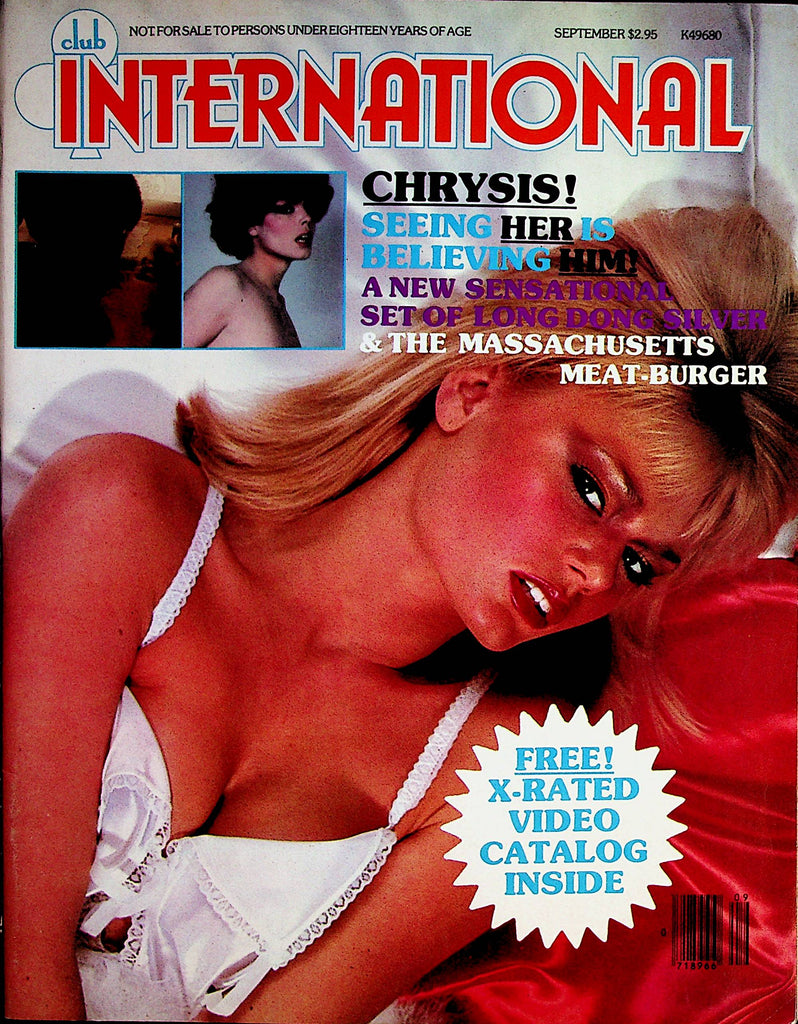 Club International Magazine  Long Dong Silver & Chrysis  September 1980    062922lm-p