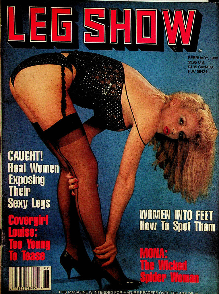 Leg Show Magazine  Covergirl Louise  February 1988    112922lm-p2