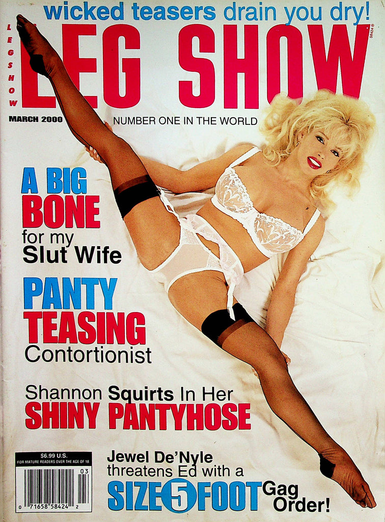 Leg Show Magazine  Panty Teasing Contortionist / Jewel De'Nyle  March 2000  120622lm-p3