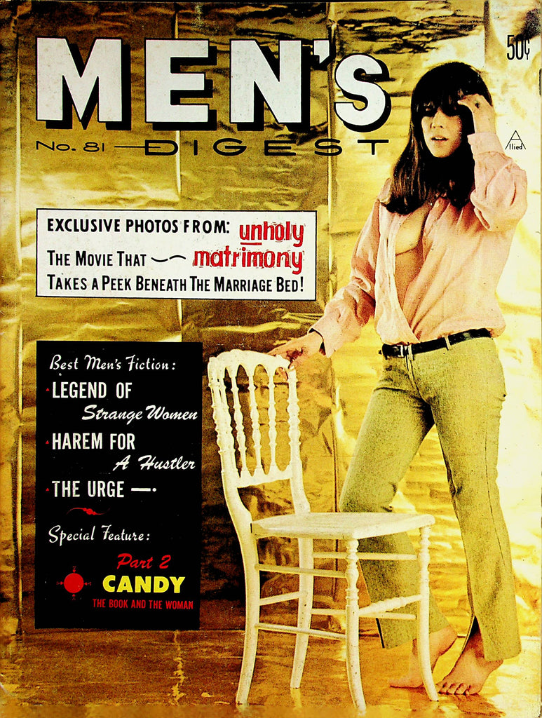 Men's Digest Vintage Magazine  Exclusive Photos From: Unholy Matrimony  #81 August 1967    022823lm-p