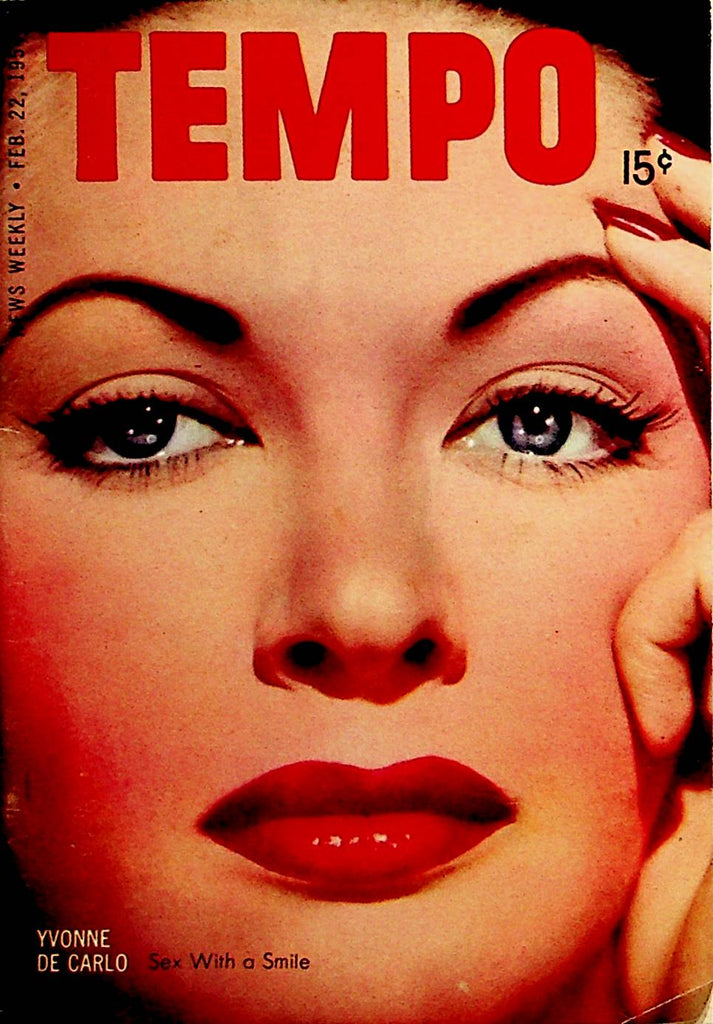 Tempo Mini Digest  Yvonne De Carlo/ Marilyn Monroe & Joe DiMaggio  February 22, 1954   091520lm-sh