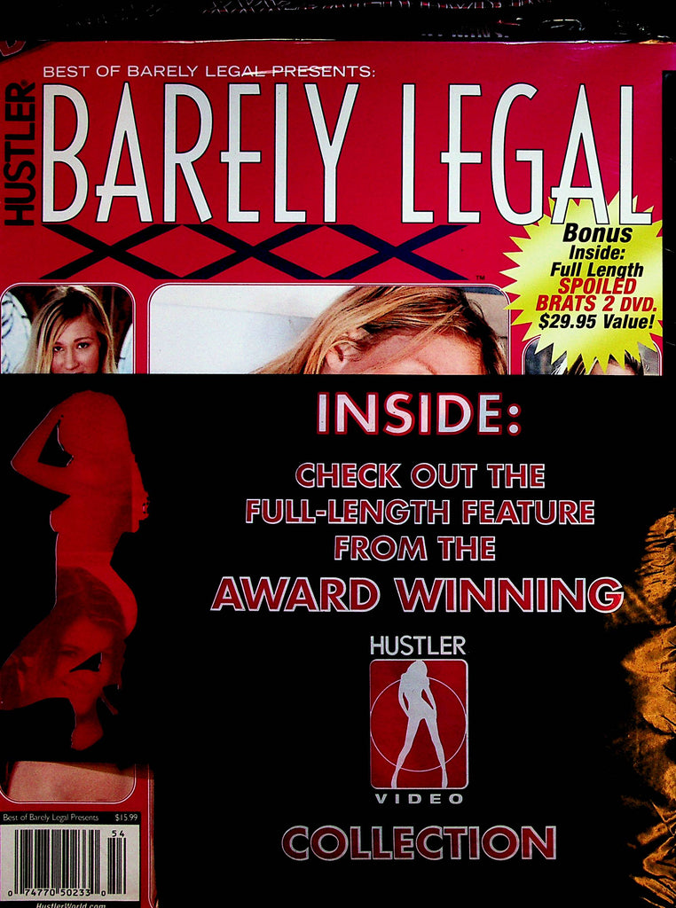 Hustler  Barely Legal  XXX  Magazine  #37   2000  w/DVD   New  012023lm-p