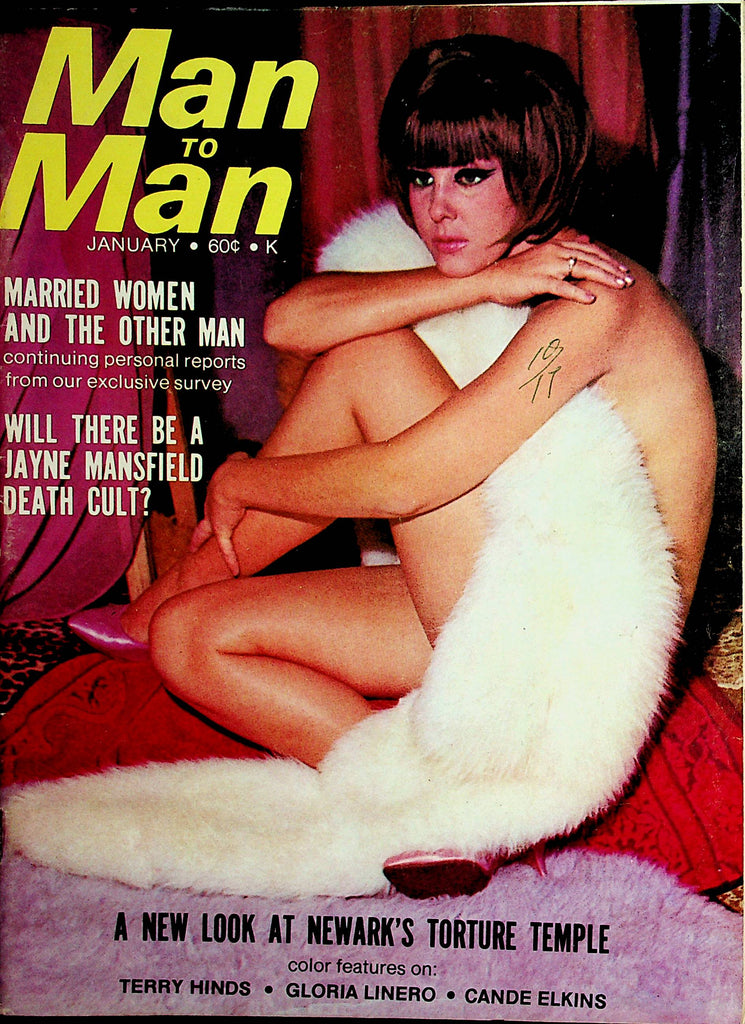 Man To Man Busty Magazine  Terry Hinds / Gloria Linero / Cande Elkins January 1968    011822lm-dm