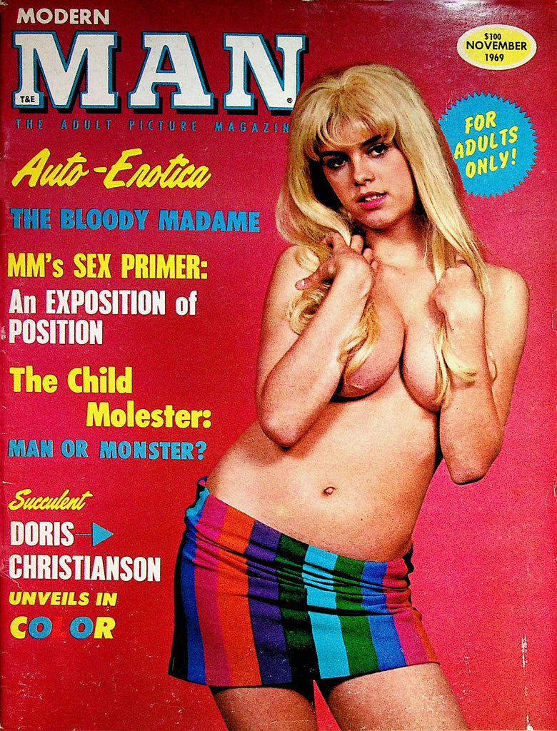 Modern Man Magazine  Covergirl Doris Christianson  November 1969   062322lm-p2
