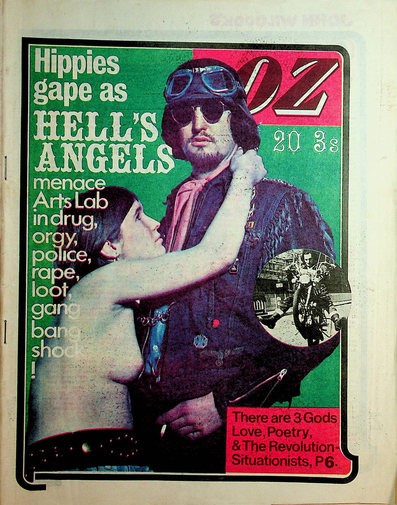 Oz Newspaper Magazine  Hippies Gape As Hell's Angels Menace     070820lm-sh