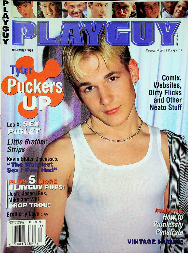 Playguy Magazine Tyler Puckers Up & Kevin Slater November 1999 062022RP