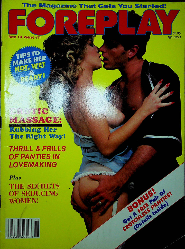Foreplay Magazine Erotic Massage Best Of Velvet #11 March 1987 011823RP