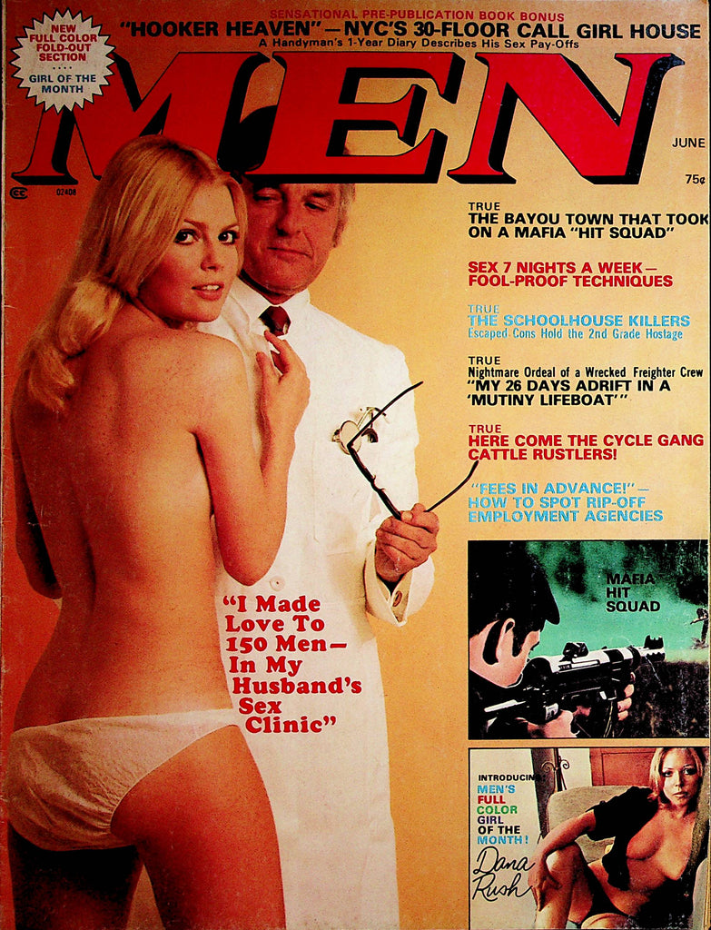 Men Magazine  Centerfold Girl Dana Rush  June 1974   080322lm-p