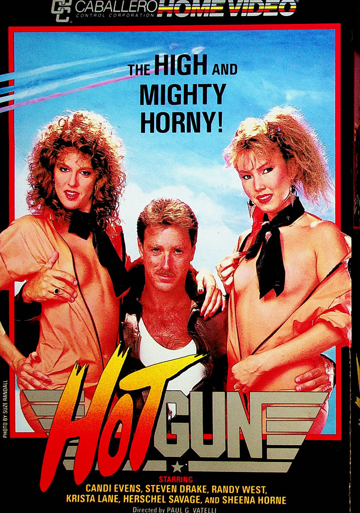 Hot Gun VHS Movie   Candi Evens , Steven Drake ,Randy West  1986 Caballero    031523lp-vhs2