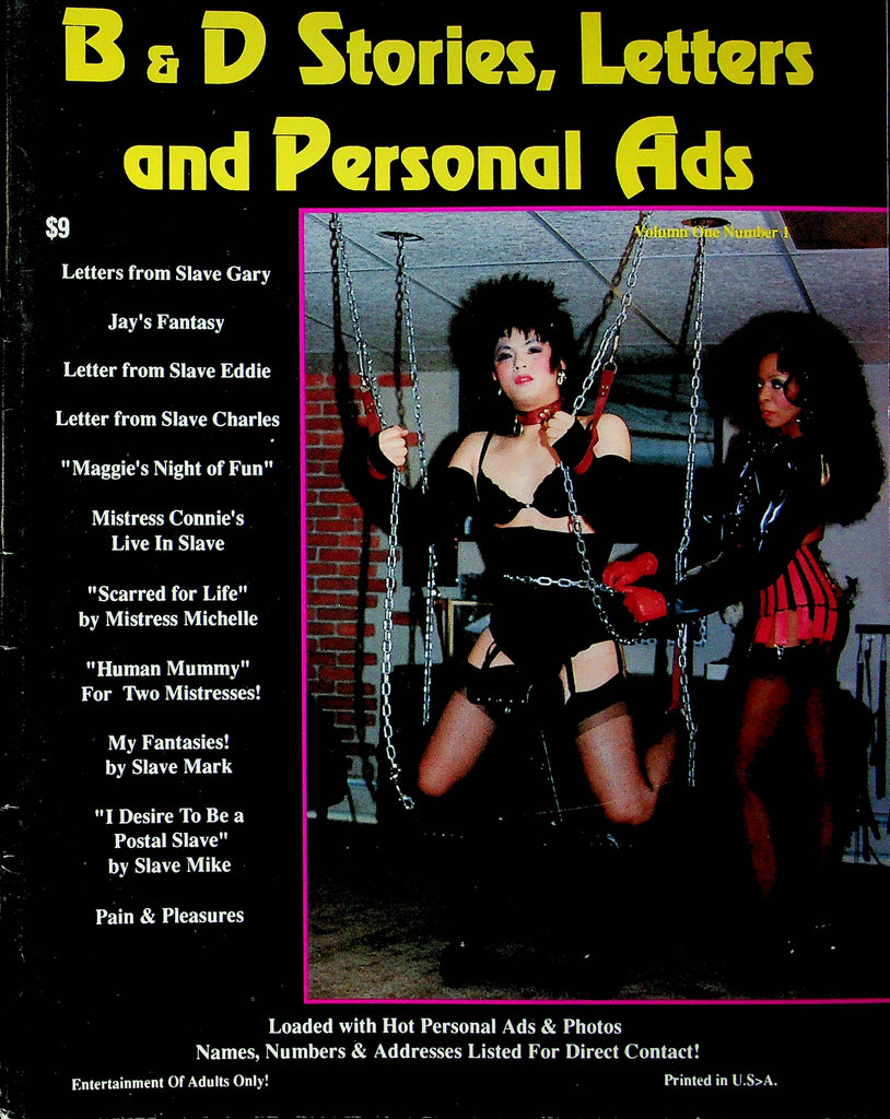 B&D Stories Letters And Personal Ads Magazine 1980s-90s 022023RP