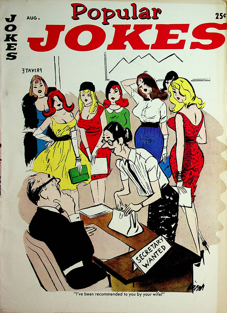 Popular Jokes Vintage Magazine  August 1961      121121lm-dm