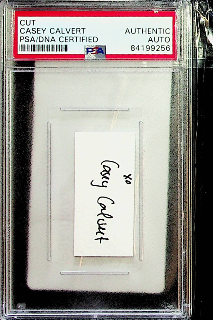 Playboy Playmate Casey Calveret - Autographed Cut - PSA Authentic 011323lm-p