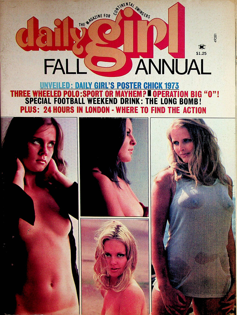 Daily Girl Fall Annual Magazine  Busty Didi /  Operation Big "O"  1973  w/Poster     071322lm-p