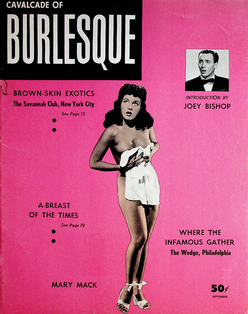 Cavalcade Of Burlesque Vintage magazine  Covergirl Mary Mack  September 1954    070222lm-p