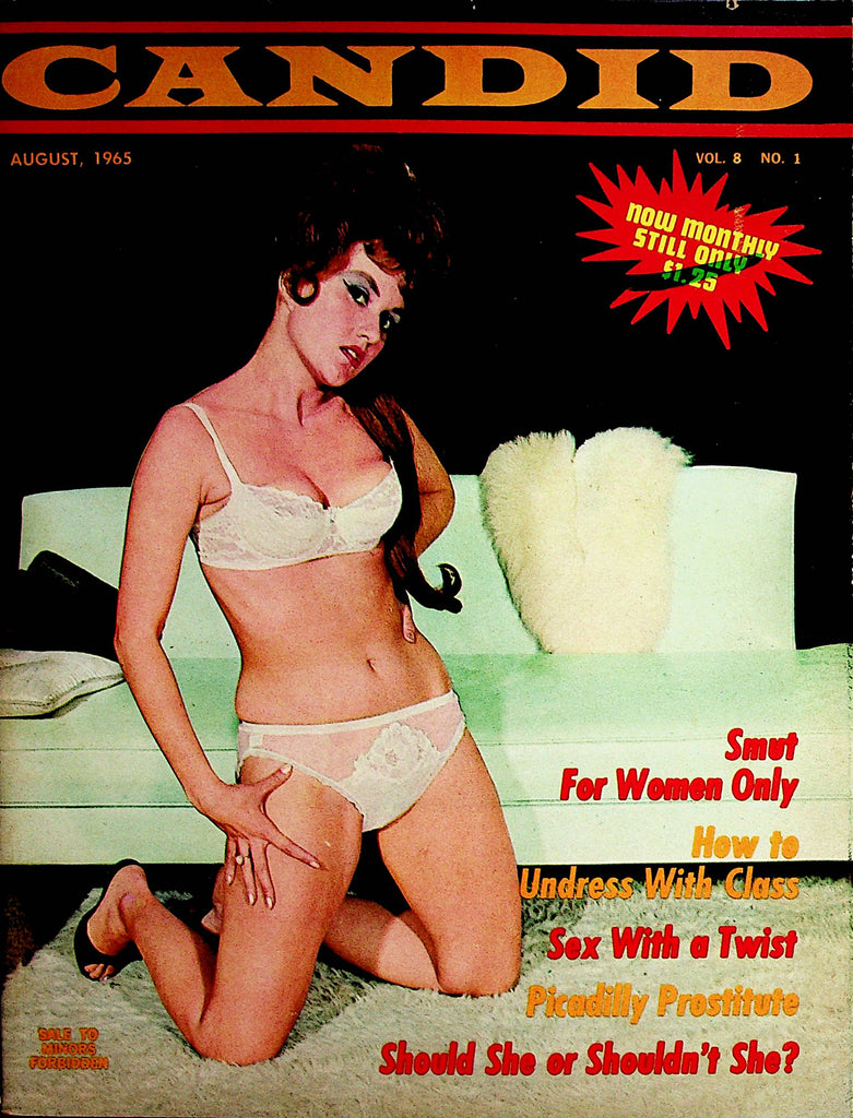 Candid Busty Magazine  Lean 'N Leggy Roxanne vol.8 #1  August 1965   072322lm-p