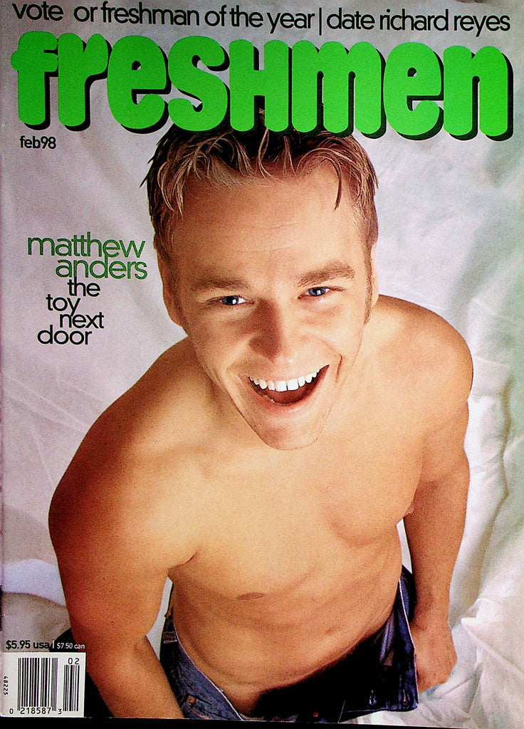 Freshmen Gay Magazine  Cover Guy Matthew Anders  February 1998   112122lm-p
