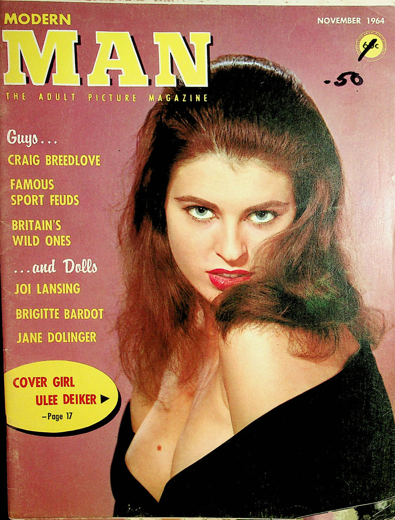 Modern Man Magazine  Brigitte Bardot / Jane Dolinger  November 1964   082321lm-dm
