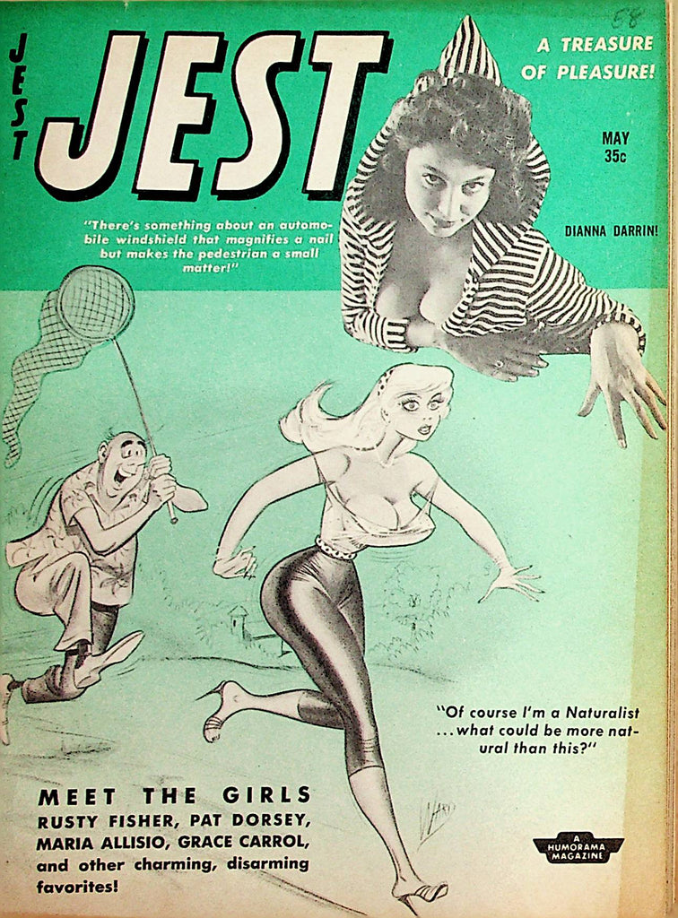 Jest Vintage Digest  Mamie Van Doren / Women and Cartoons! May 1958  110221lm-dm