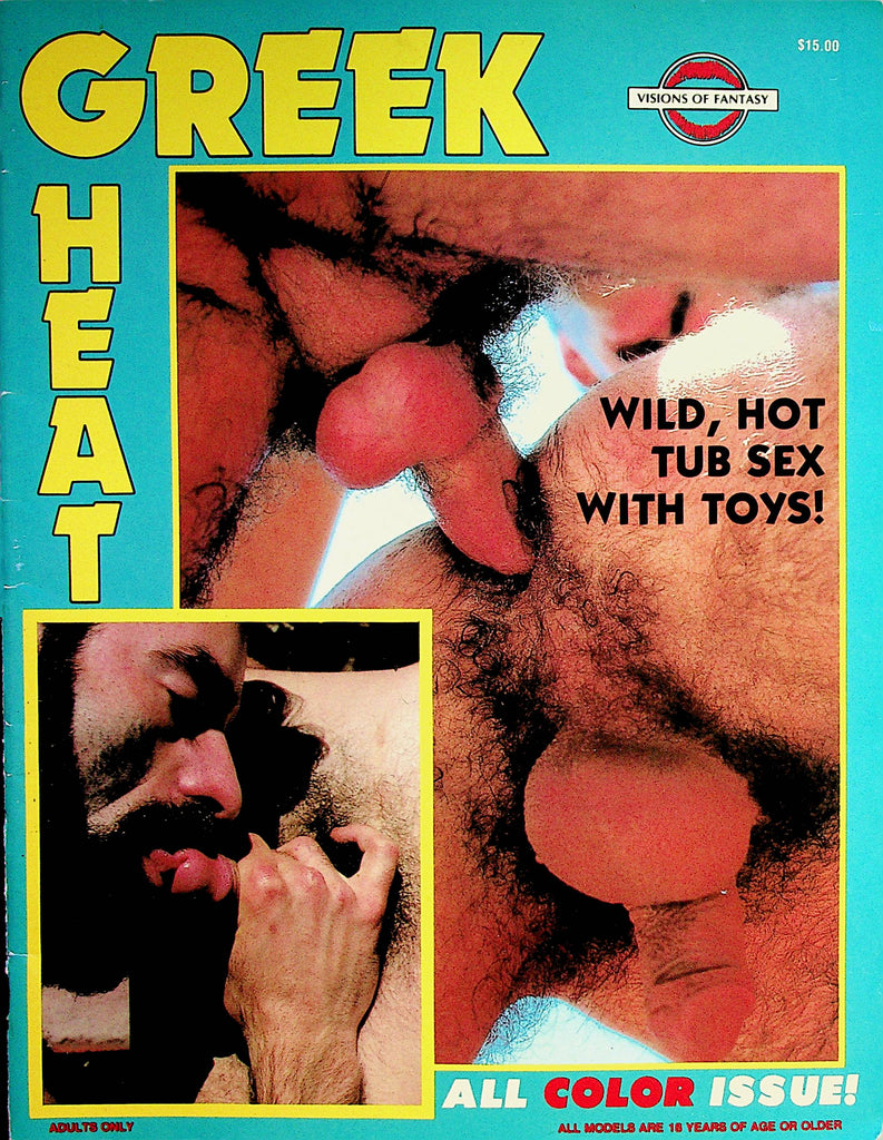 Greek Heat Gay Magazine   Wild , Hot Tub Sex With Toys!  1990's by VOF    072222lm-p2