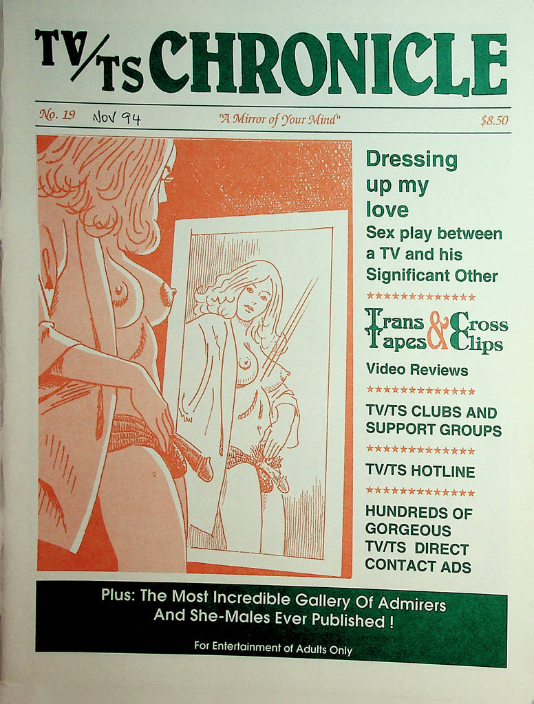 TV/TS Chronicle Contact Magazine  Dressing Up My Love  #19  1994   012522lm-dm