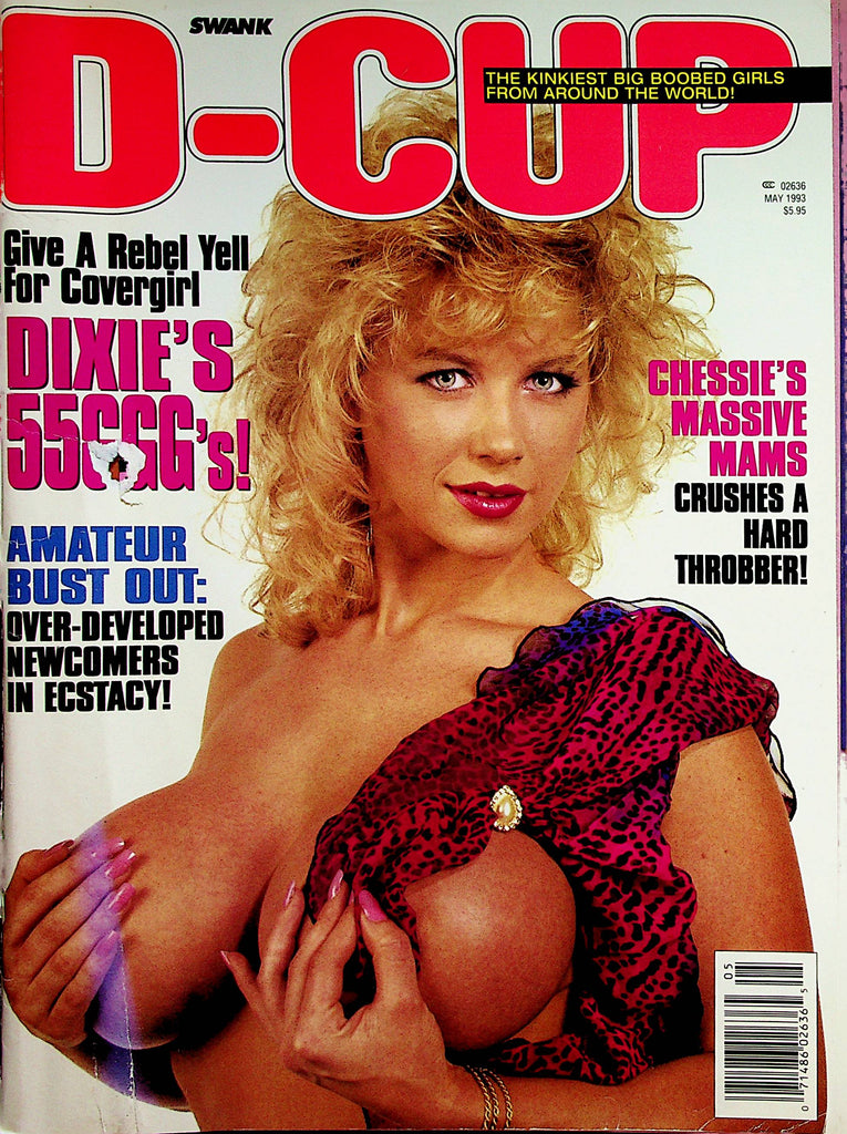 D-Cup Magazine  Covergirl Dixie / Chessi Moore / Busty Dusty/ Kayla Kleevage  May 1993    011723lm-p2
