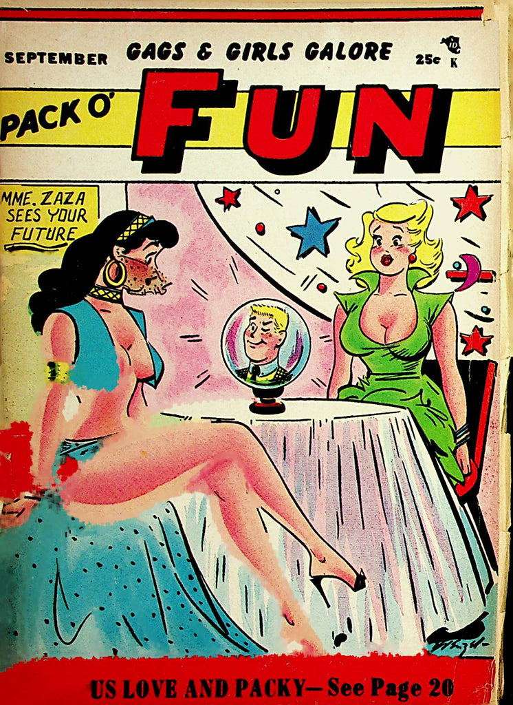 Pack O' Fun Vintage Digest  Gags & Girls  September 1955   Magna Publication    032322lm-p